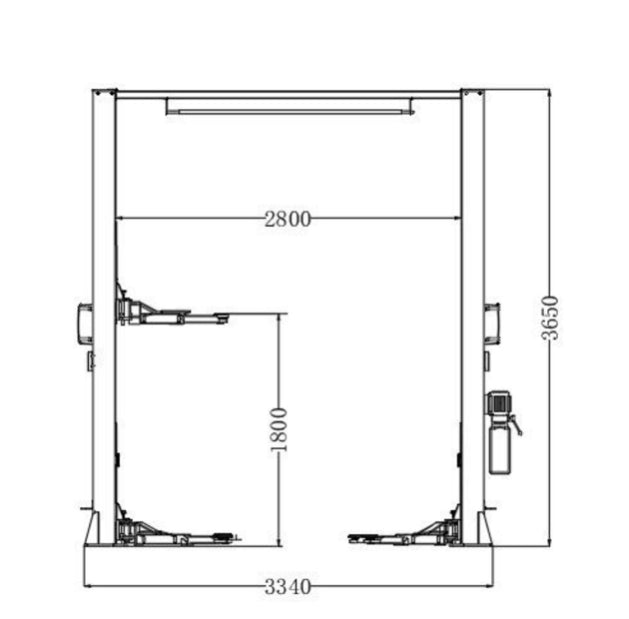 12000lbs Single Point Lock 2 Post Lift AM120SD Car Lift Auto Lift Two Post Car Lift