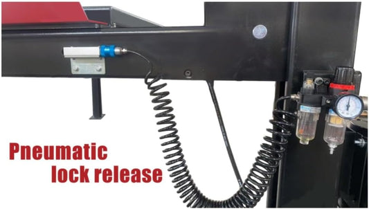 KATOOL KT-4M110PA 11,000 lb 4-Post Alignment Lift with 7,000 lb Rolling Jack