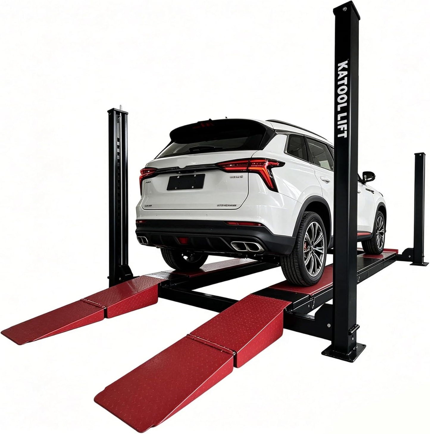 KATOOL KT-4M110PA 11,000 lb 4-Post Alignment Lift with 7,000 lb Rolling Jack