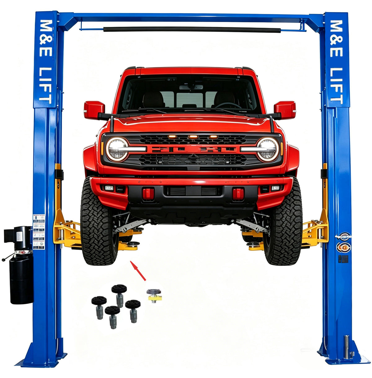 KATOOL ME-M130 13,000 lb Extra-Tall Two Post Car Lift
