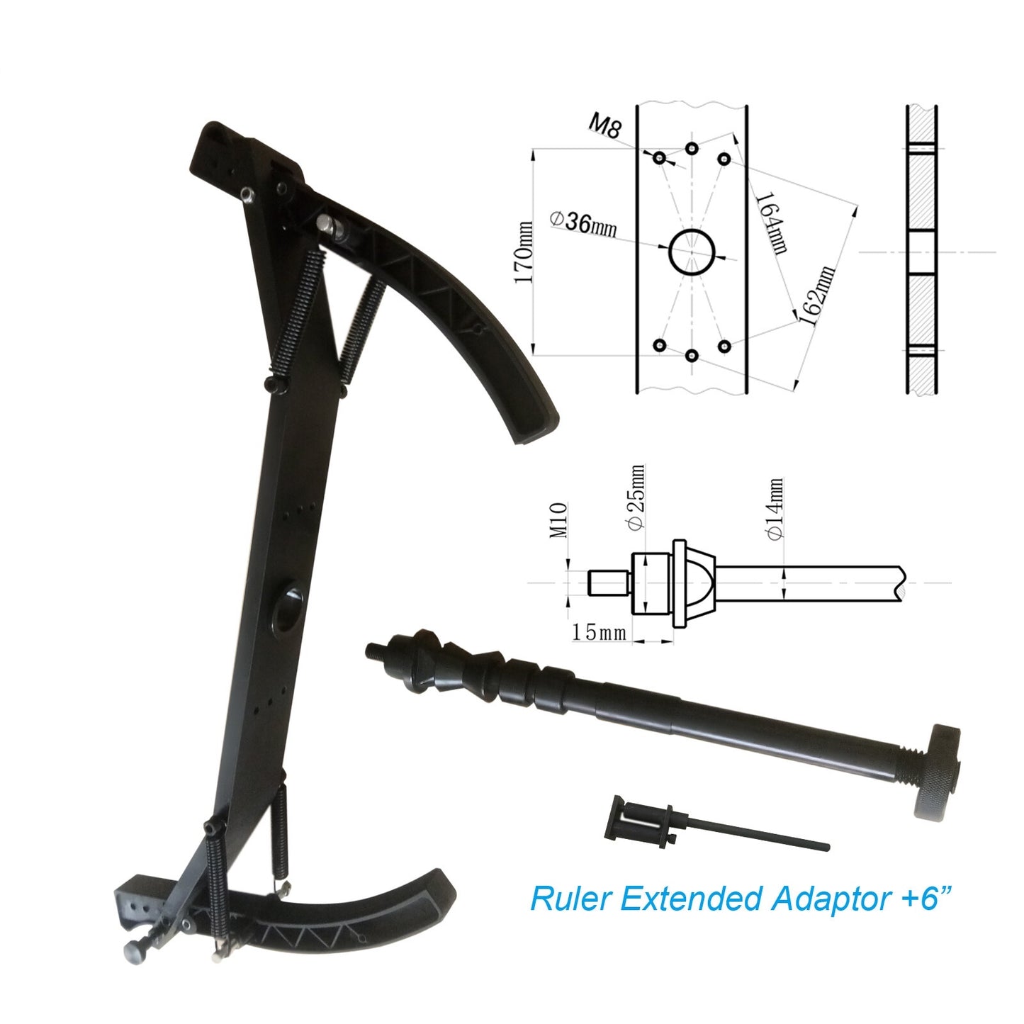KATOOL Motorcycle Adapter Kit (KT-MC1 + KT-MC2 Combo)