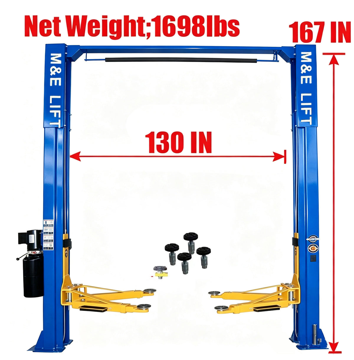 KATOOL ME-M130 13,000 lb Extra-Tall Two Post Car Lift