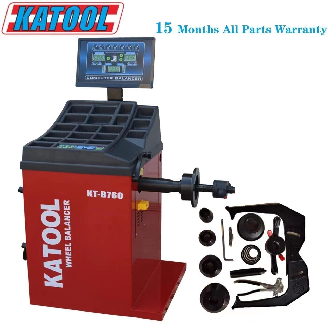KATOOL KT-T880 Center Post Tire Changer + KT-B760 Wheel Balancer Combo