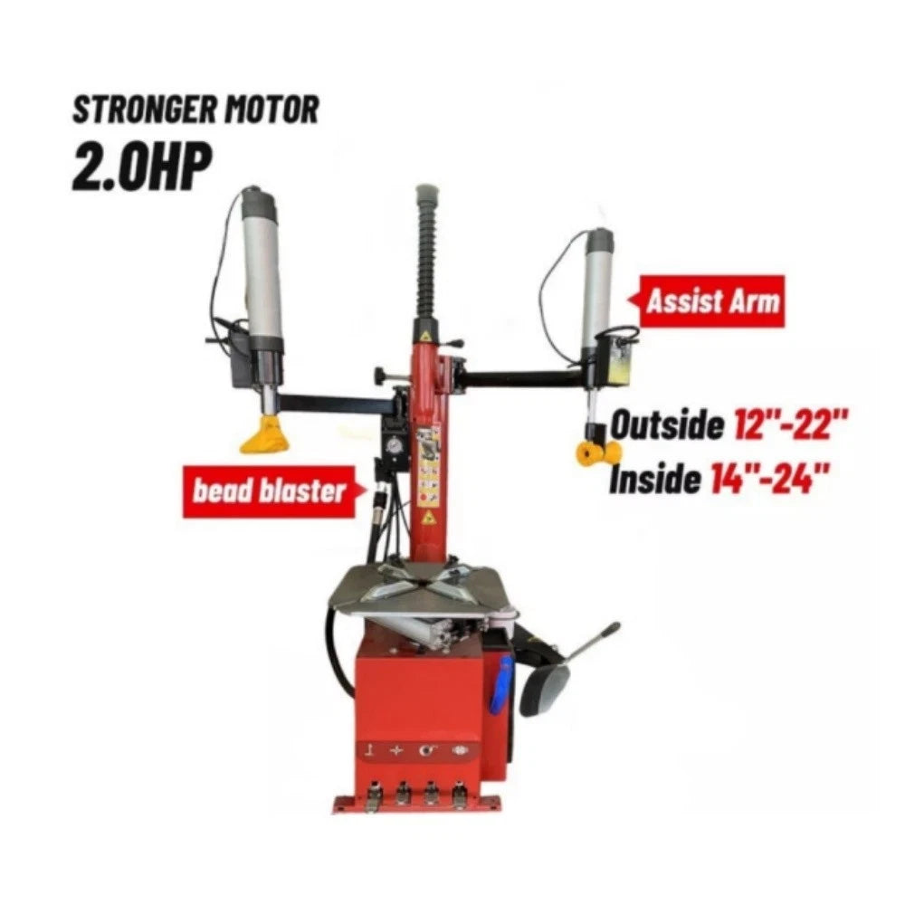 KATOOL KT-T833 Tire Changer | 12"-24" Rim Capacity