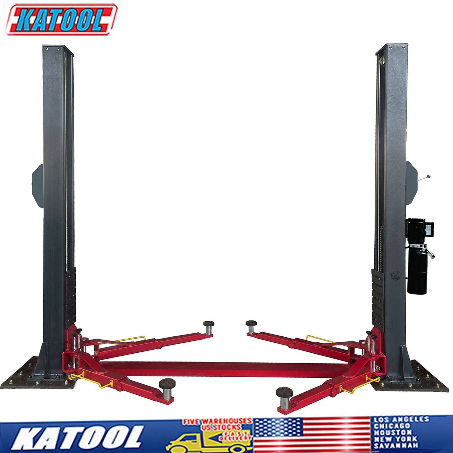 Katool 12000 Lbs Two Post Lift Single Lock Release Auto lift Car lift -H120D