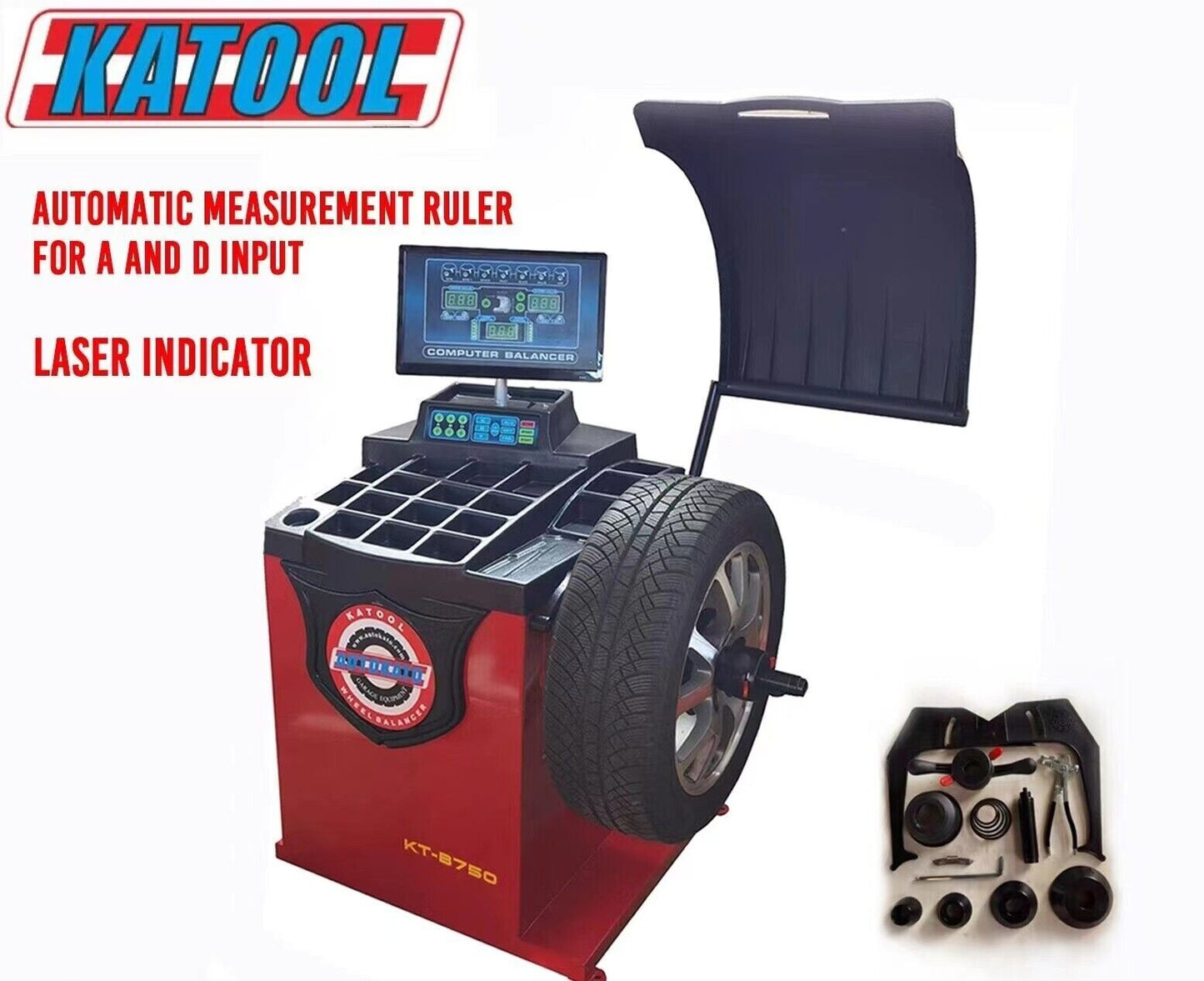 Katool automatic hydraulic tire changer wheel balancer combo leverless center 30