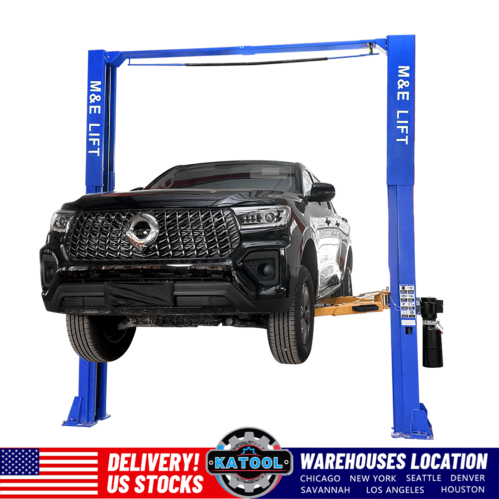 ME15000 lbs Single Point Lock Release Extra Height 167inch 2 Post Lift Two Post Car Lift Auto Lift Car Lift Hoist 2 Post Car Lift for Home Garage and Shop Repair ME-1510