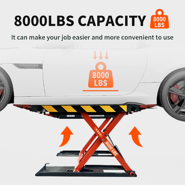 KATOOL 8000 lbs Mid Rise Scissor Lift Electric 220v 47'' Release Auto Lift Car Lift
