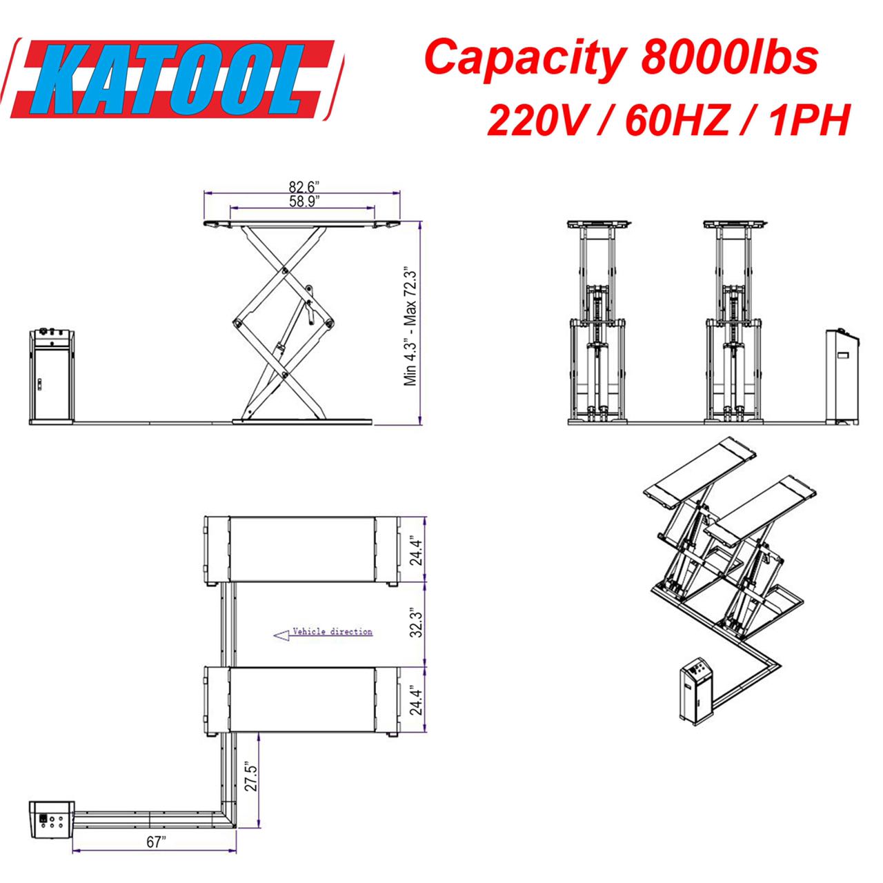 AK-X95 Full Rise Scissor Lift