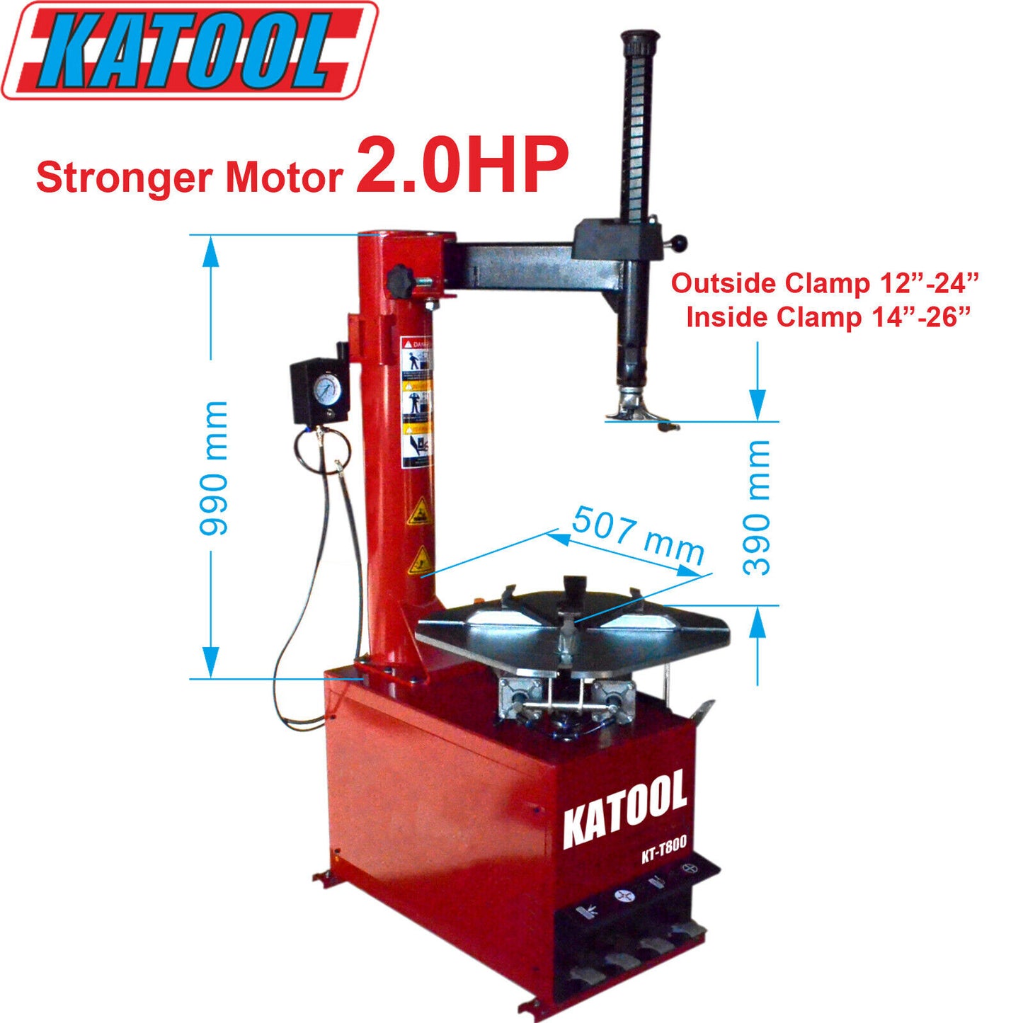 Combo 1: Tire Changer KT-T800 & Wheel Balancer KT-B700