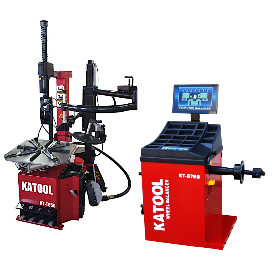 Combo 6: Tire Changer KT-T850 & Wheel Balancer KT-B760