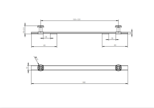 Scissor Lift Support Bar Kit